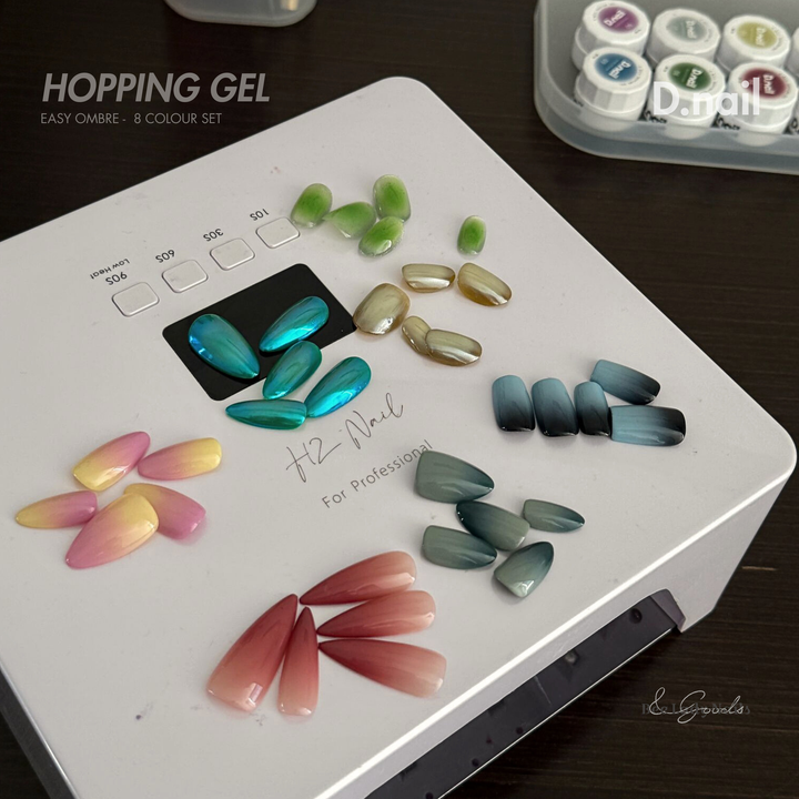 D.nail Hopping Gel - Easy Ombre (8 Colour Set)