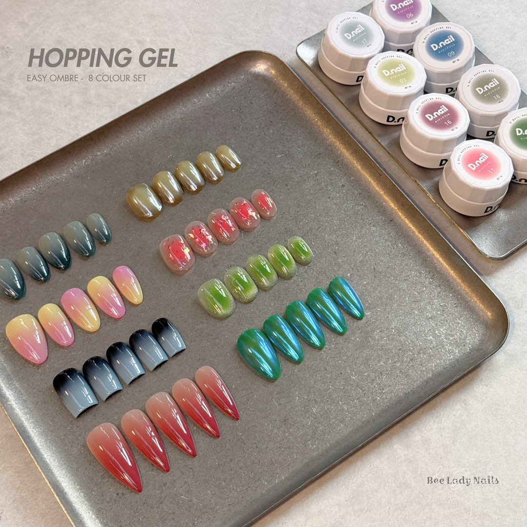 D.nail Hopping Gel - Easy Ombre (8 Colour Set)