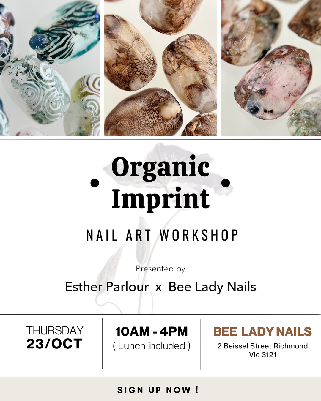 Organic Imprint - Nail Art Workshop by Esther.parlour - 23 Oct 2025 (Thursday, 10:00 am - 4:00 pm)