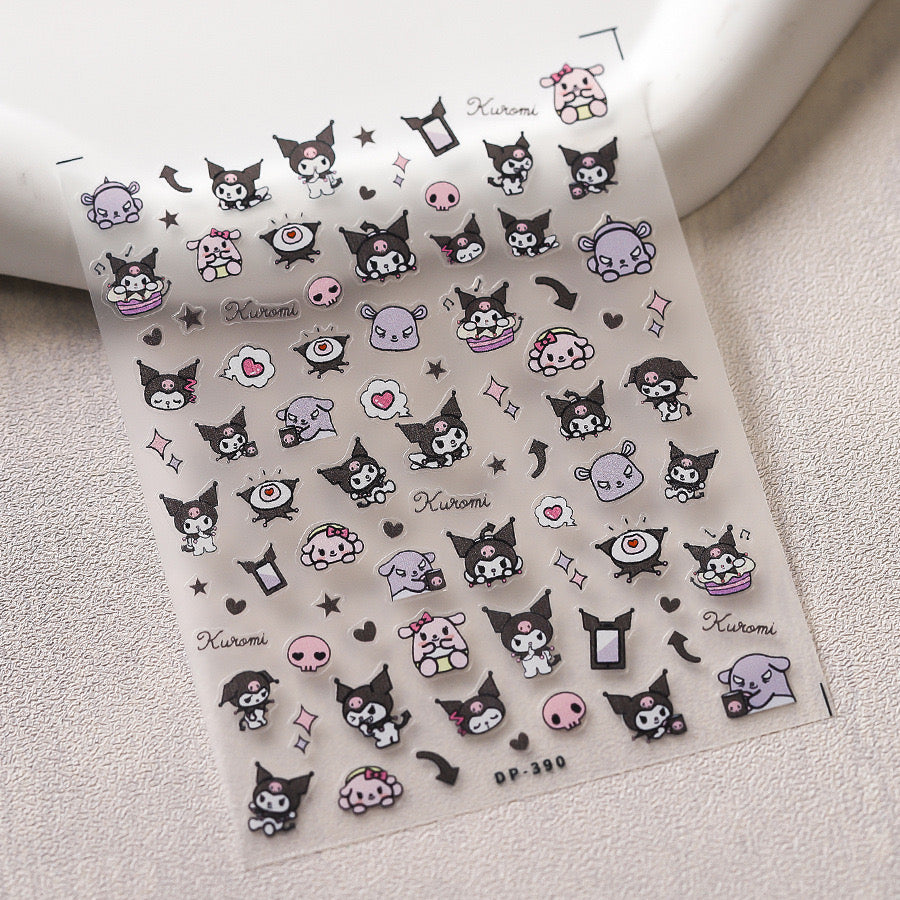 Tensor Nail Sticker - Kuromi 01