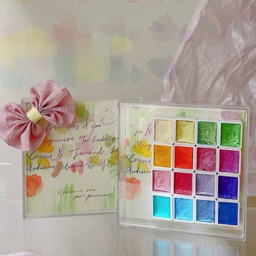 Xiao A - Solid Watercolour Palette (16 Colours)