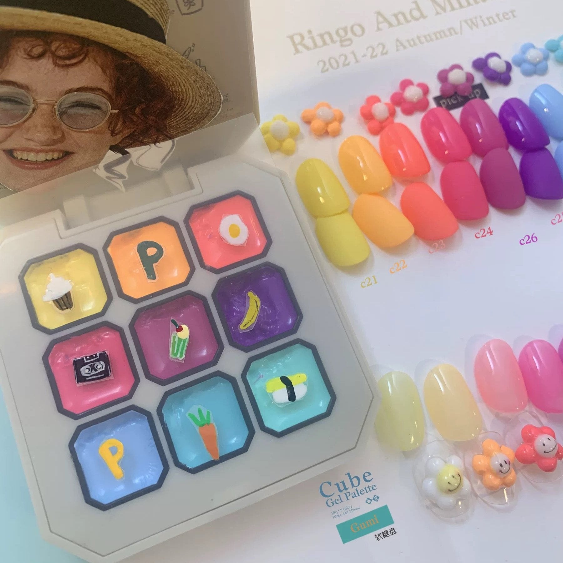 Ringo and Mimosa - Cube 9 Colour Set- Gumi – Bee Lady Nails & Goods