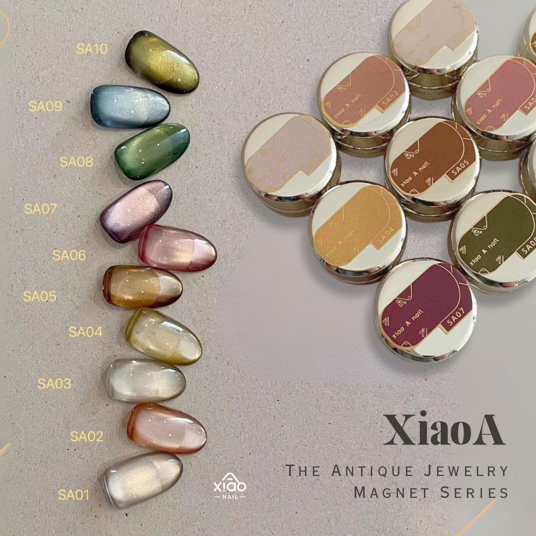 Xiao A - The Antique Jewelry Magnet Series 10 Colours (Free magnet + Brush Cleaner)
