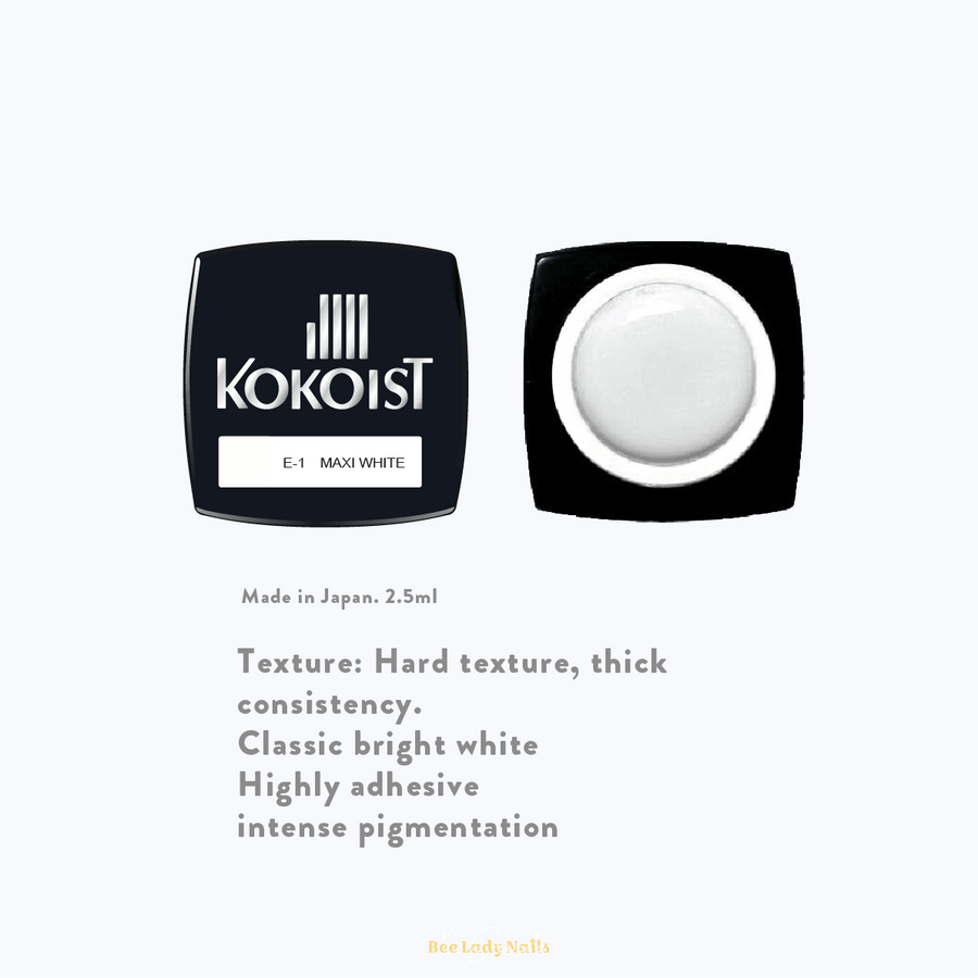 KOKOIST E-1 Maxi White - Bee Lady nails & goods