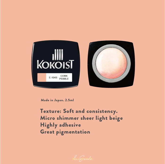 KOKOIST E-104S Cork Pebble - Bee Lady nails & goods