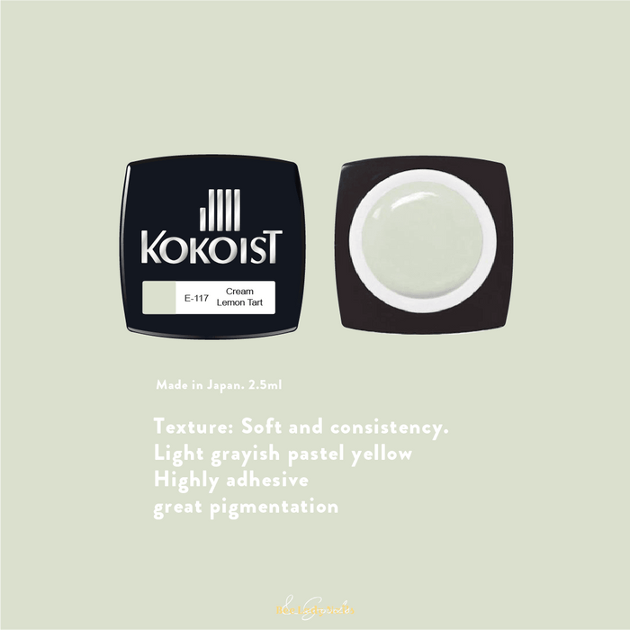 KOKOIST E-117 Cream Lemon Tart - Bee Lady nails & goods