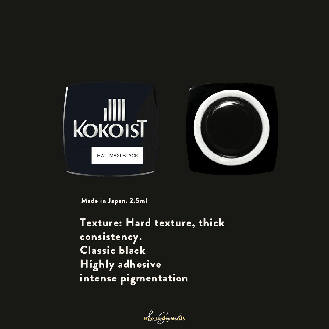 KOKOIST E-2 MAXI BLACK - Bee Lady nails & goods
