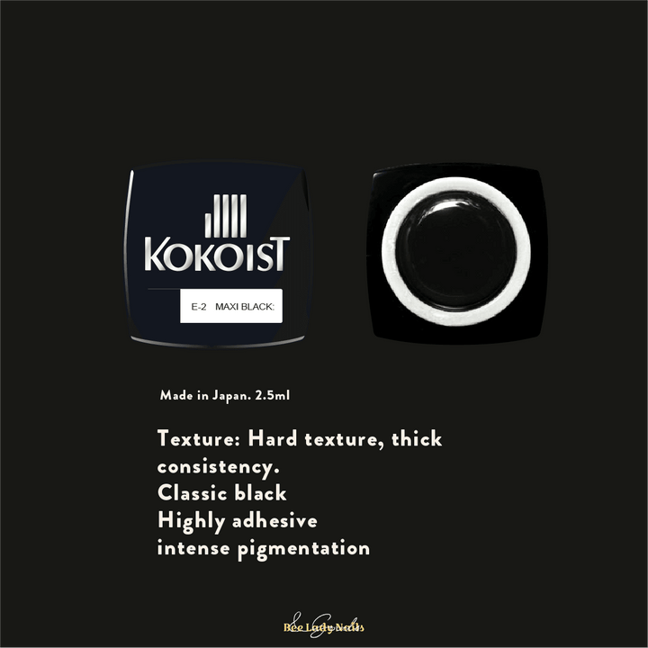 KOKOIST E-2 MAXI BLACK - Bee Lady nails & goods