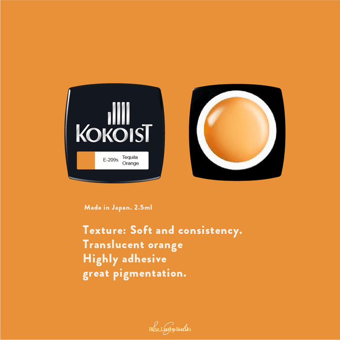 KOKOIST E-209S Tequila Orange - Bee Lady nails & goods