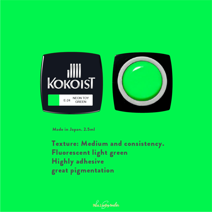 KOKOIST E-24 NEON TOY GREEN - Bee Lady nails & goods
