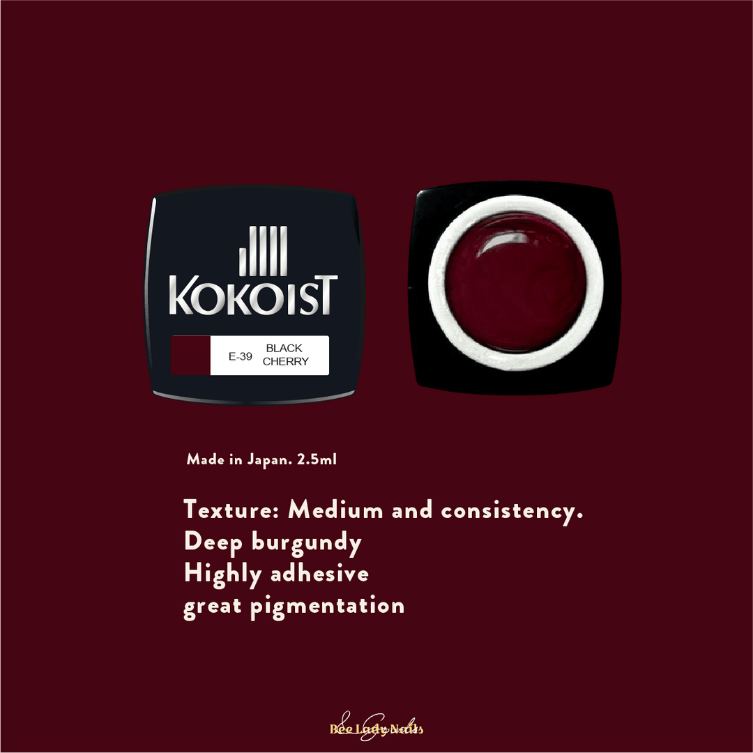 KOKOIST E-39 BLACK CHERRY - Bee Lady nails & goods