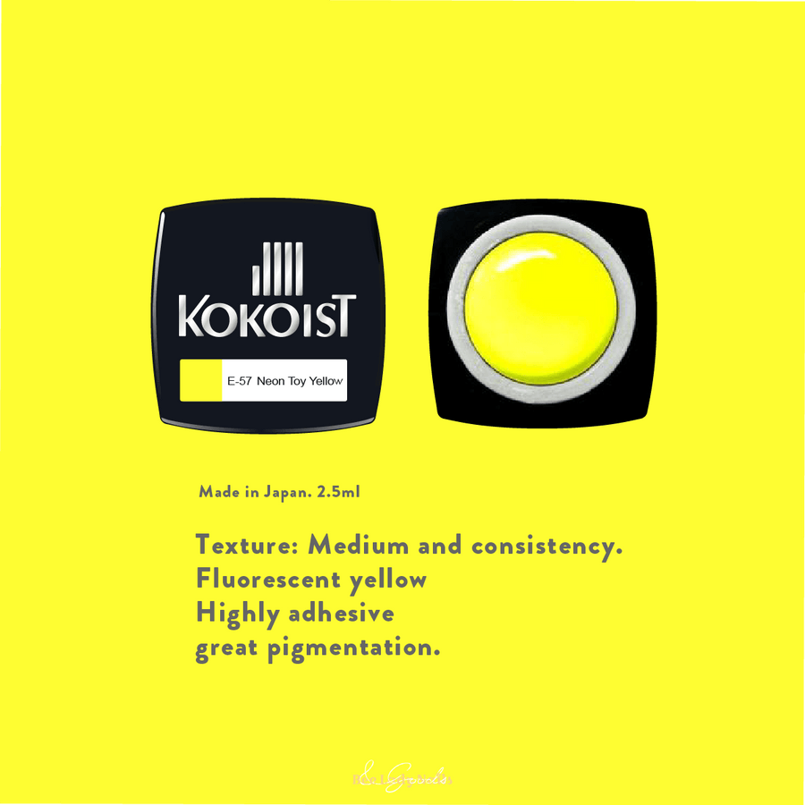 KOKOIST E-57 Neon Toy Yellow - Bee Lady nails & goods