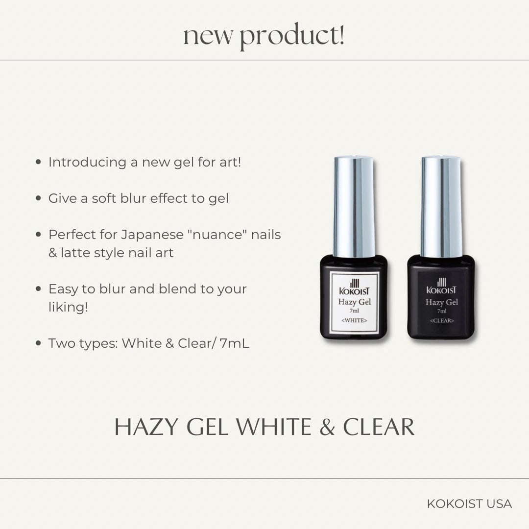 KOKOIST Hazy Blooming Gel - White/ Clear - Bee Lady nails & goods