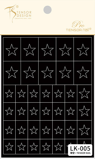 Tensor Nail Sticker -Airbrush Stencil Sticker ( 7 Types)