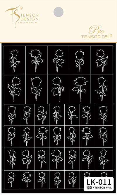 Tensor Nail Sticker -Airbrush Stencil Sticker ( 7 Types)