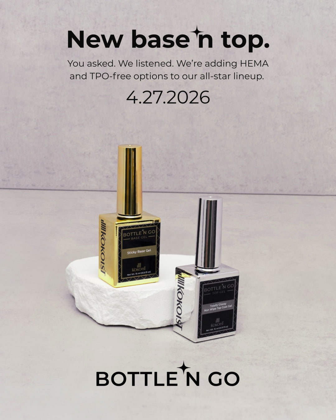 (Pre-Order) KOKOIST Bottle ‘n Go Sticky Base Gel