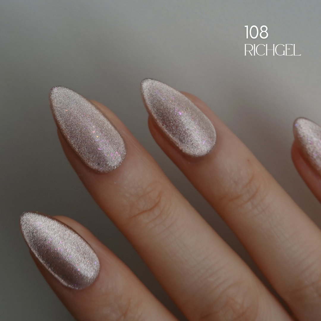 Rich Gel [RG-108] Magnet Gel Polish 12ml