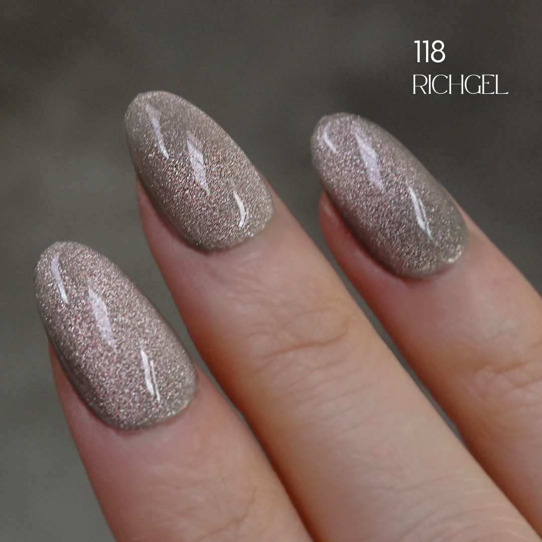 Rich Gel [RG-118] Magnet Gel Polish 12ml