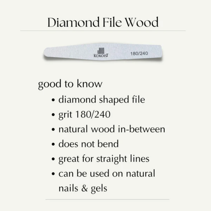 KOKOIST Diamond File Wood 120/120 & 180/240
