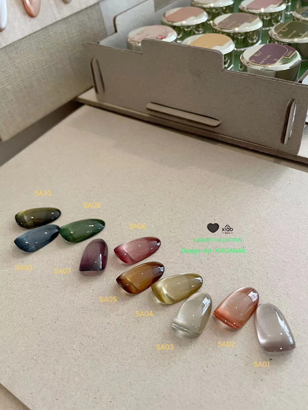 Xiao A - The Antique Jewelry Magnet Series 10 Colours (Free magnet + Brush Cleaner)