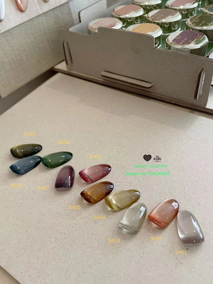 Xiao A - The Antique Jewelry Magnet Series 10 Colours (Free magnet + Brush Cleaner)