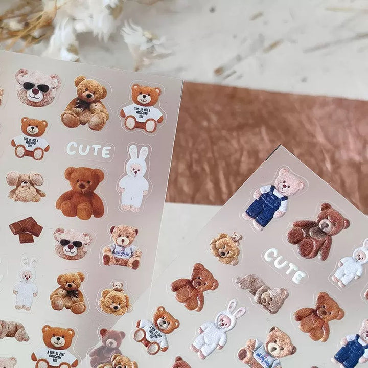 Tensor Nail Sticker - Teddy Bear