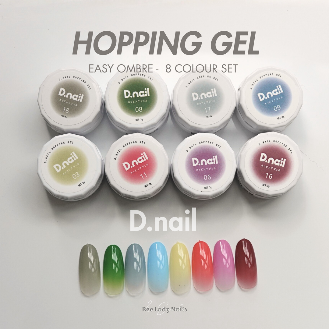 D.nail Hopping Gel - Easy Ombre (8 Colour Set)