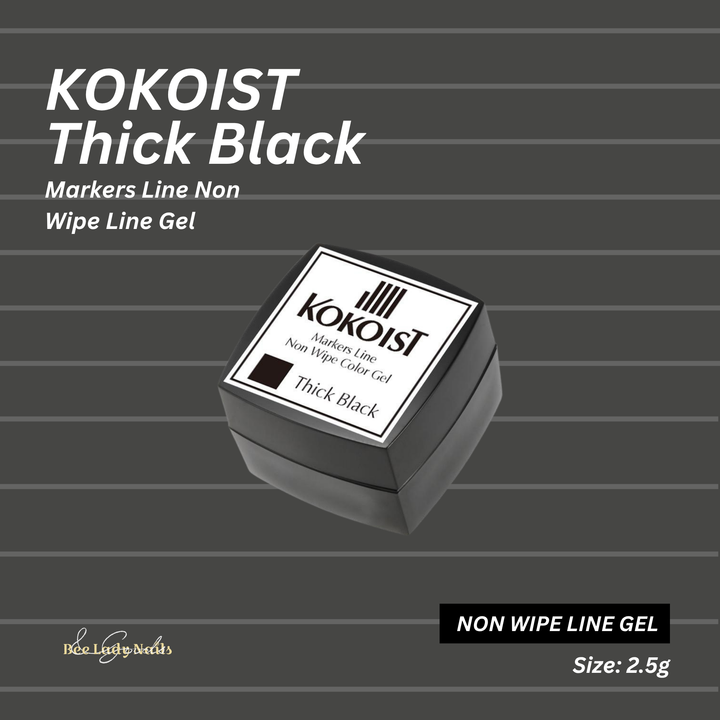 Markers Line Non Wipe Line Gel - Thick Black