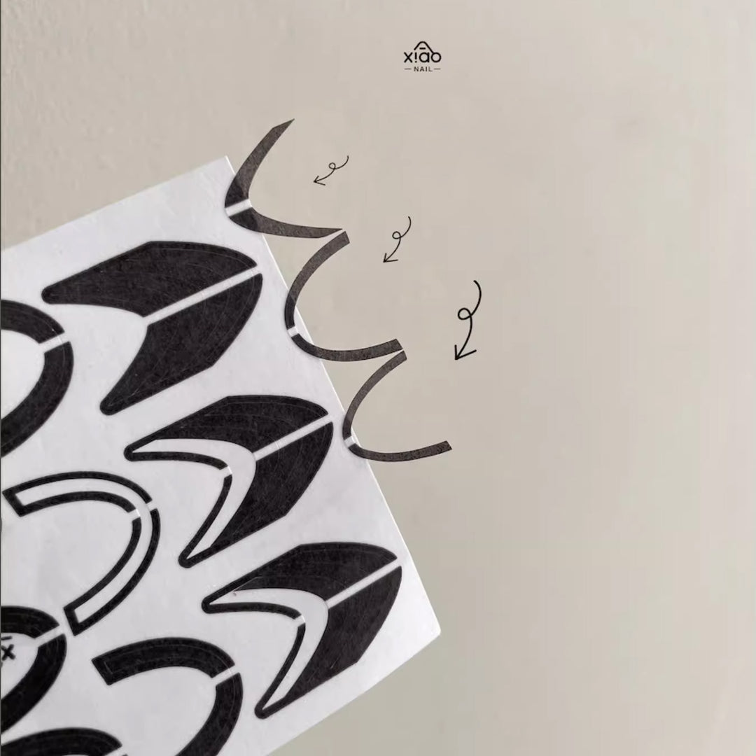 Xiao A - French Airbrush Stencil Sticker