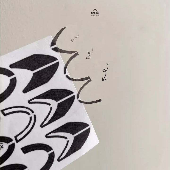 Xiao A - French Airbrush Stencil Sticker