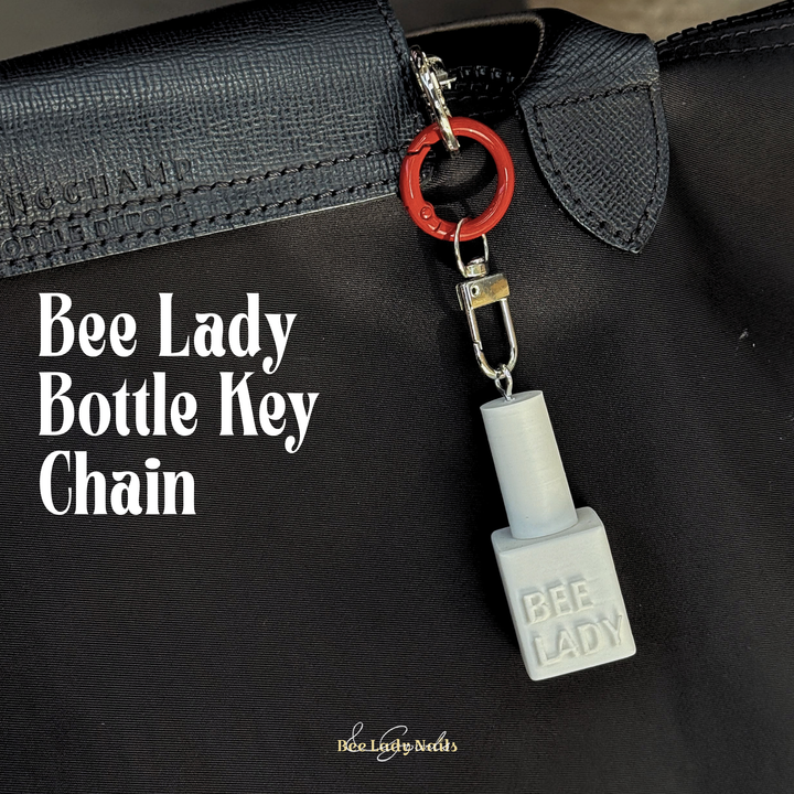 Bee Lady Bottle Key Chain