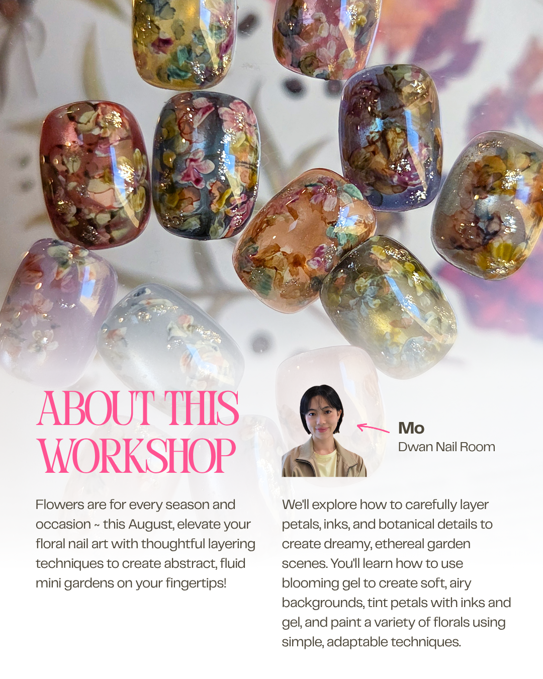 Layered Botanicals Nail Workshop - Saturday 8 August, 2026 | 1:30 - 4:00 pm