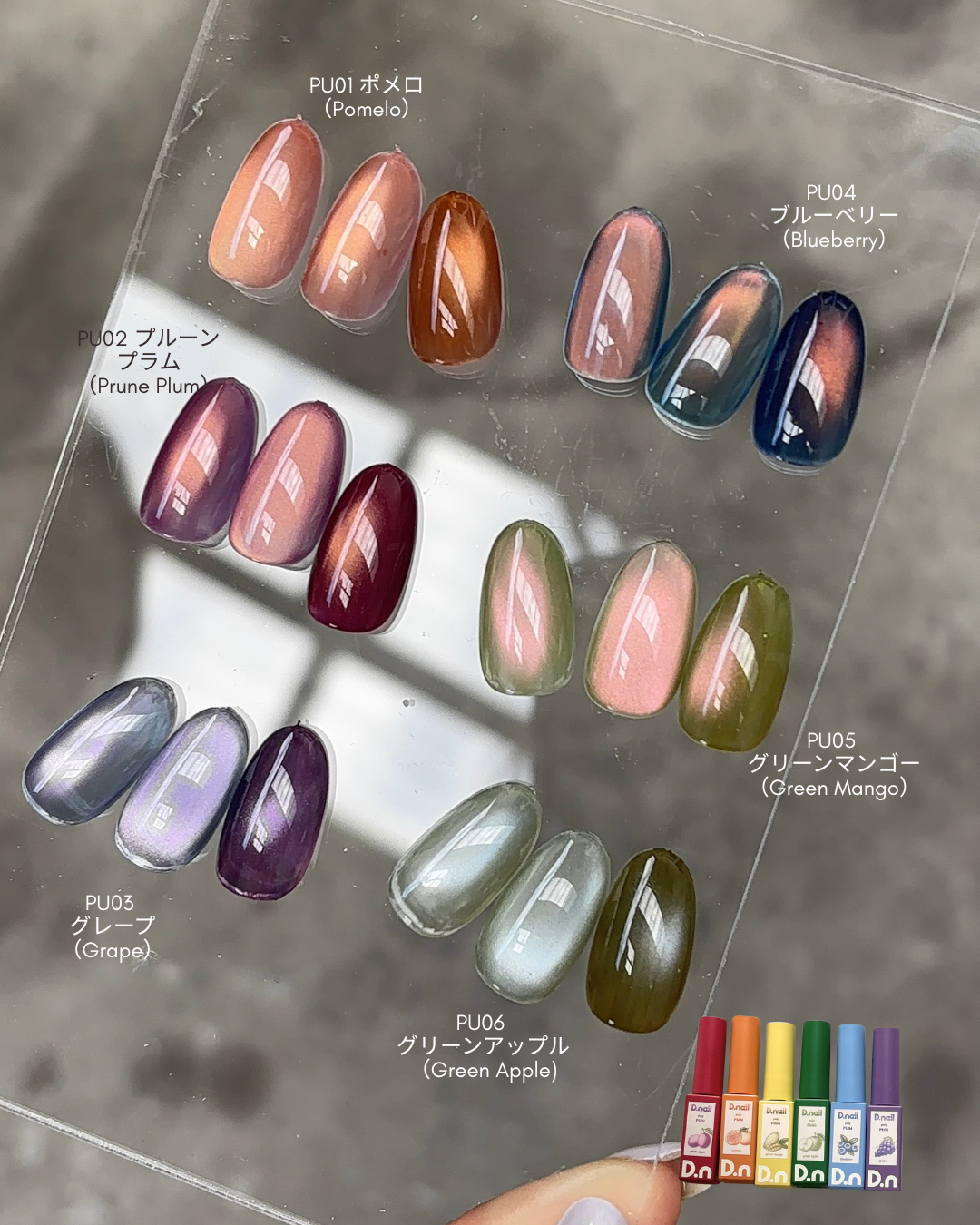 D.nail - パルプマグ Pulp Magnetic Gel Set – 6 Colours