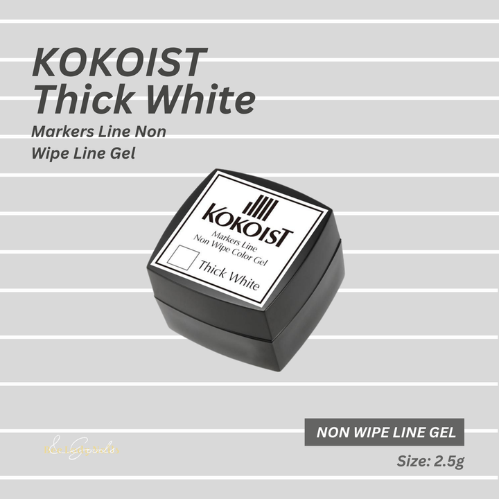 KOKOIST Markers Line Non Wipe Line Gel - Thick White