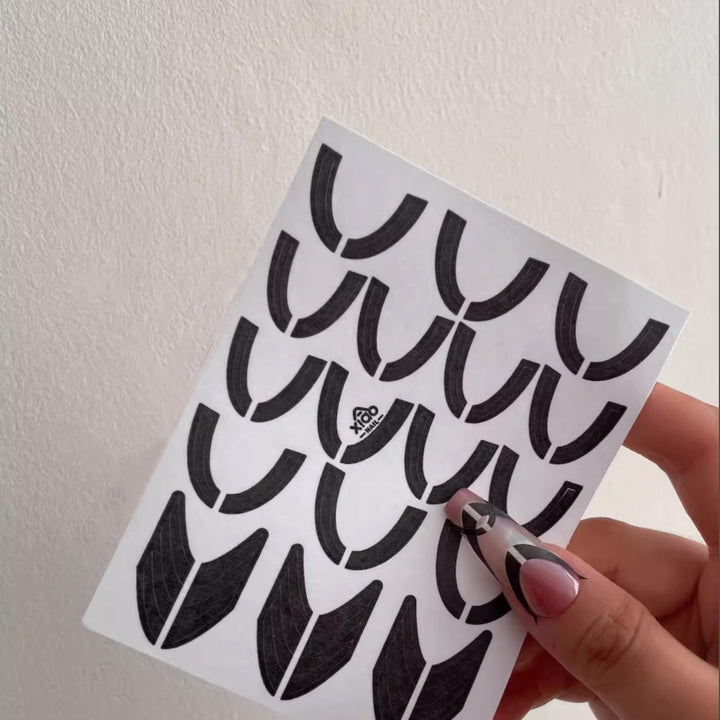 Xiao A - French Airbrush Stencil Sticker