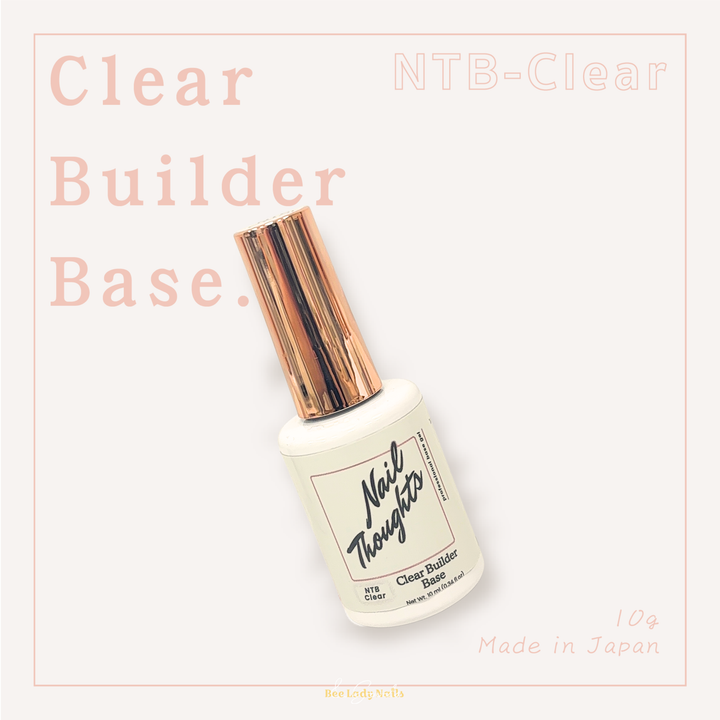 (Best Seller) Nail Thoughts [NTB-Clear] Clear Builder Base Gel in Bottle