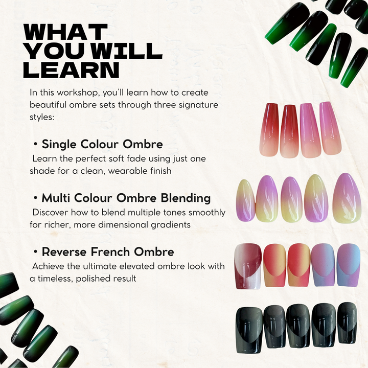 The Ombre Glow Up Nail Workshop - Sunday 1st March 2026 | 1:30–4:00 PM