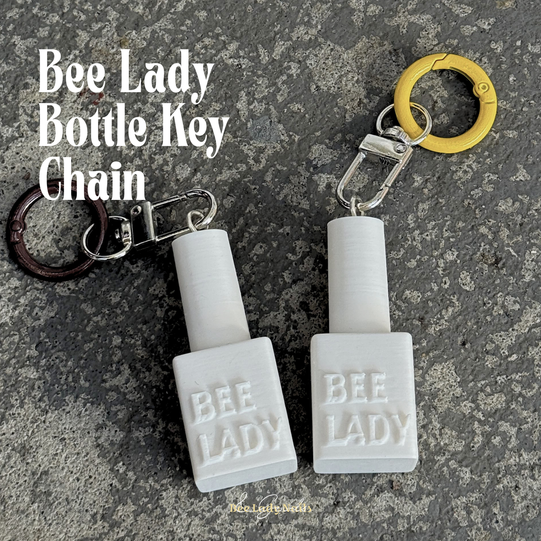 Bee Lady Bottle Key Chain