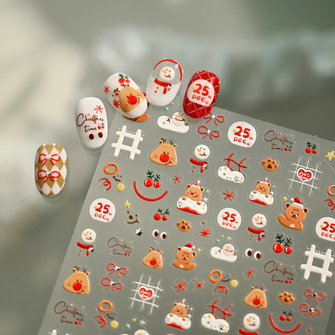 Tensor Nail Sticker - Christmas Type 3
