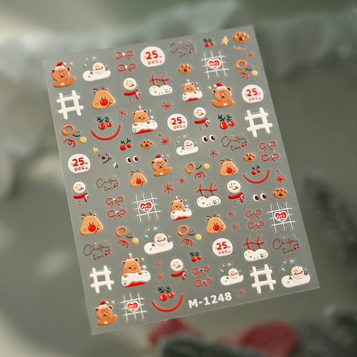 Tensor Nail Sticker - Christmas Type 3