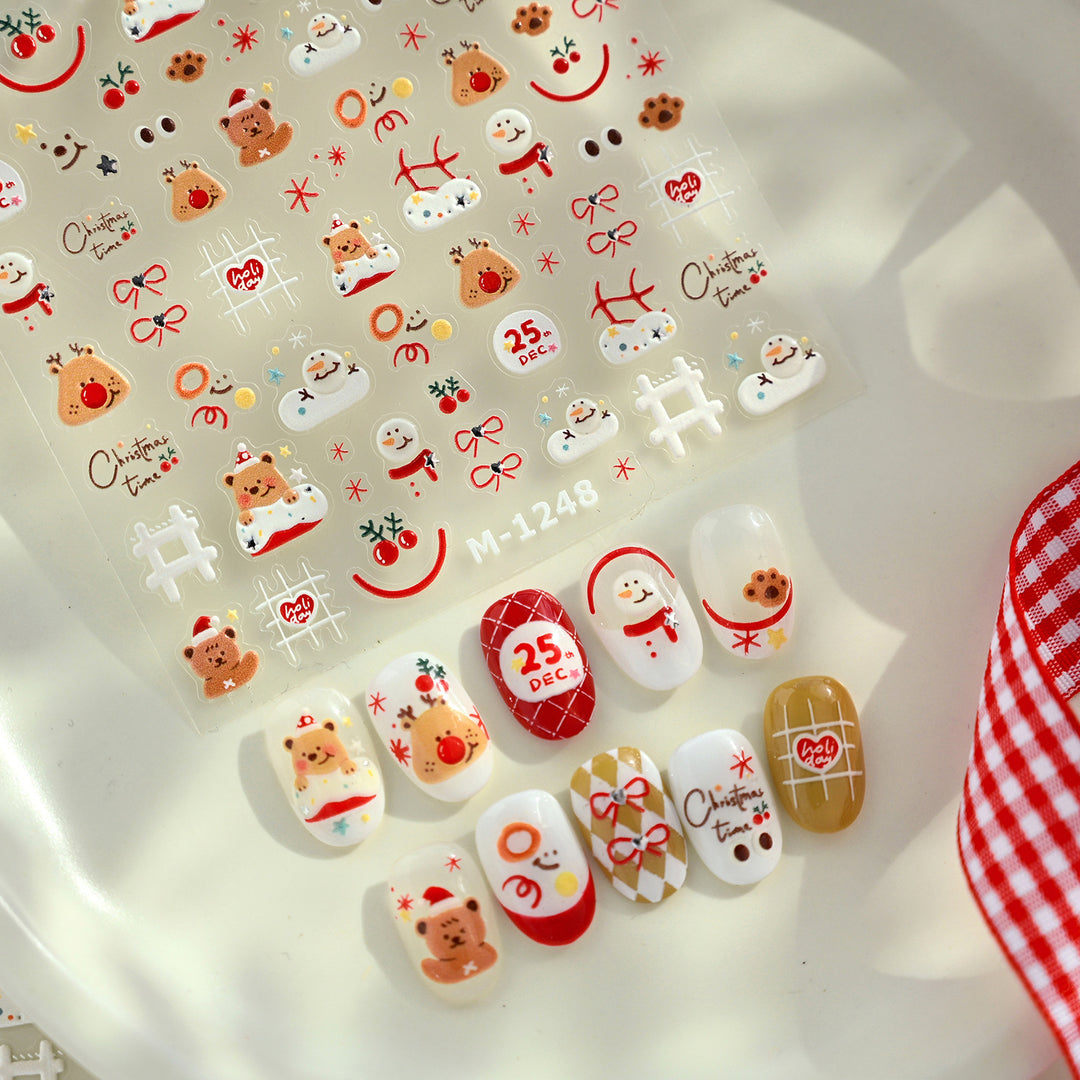 Tensor Nail Sticker - Christmas Type 3