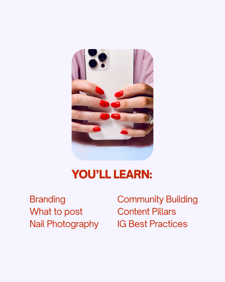 Content to Clients Nail Marketing Workshop - Saturday 22 August, 2026 | 12:00–1:00 PM