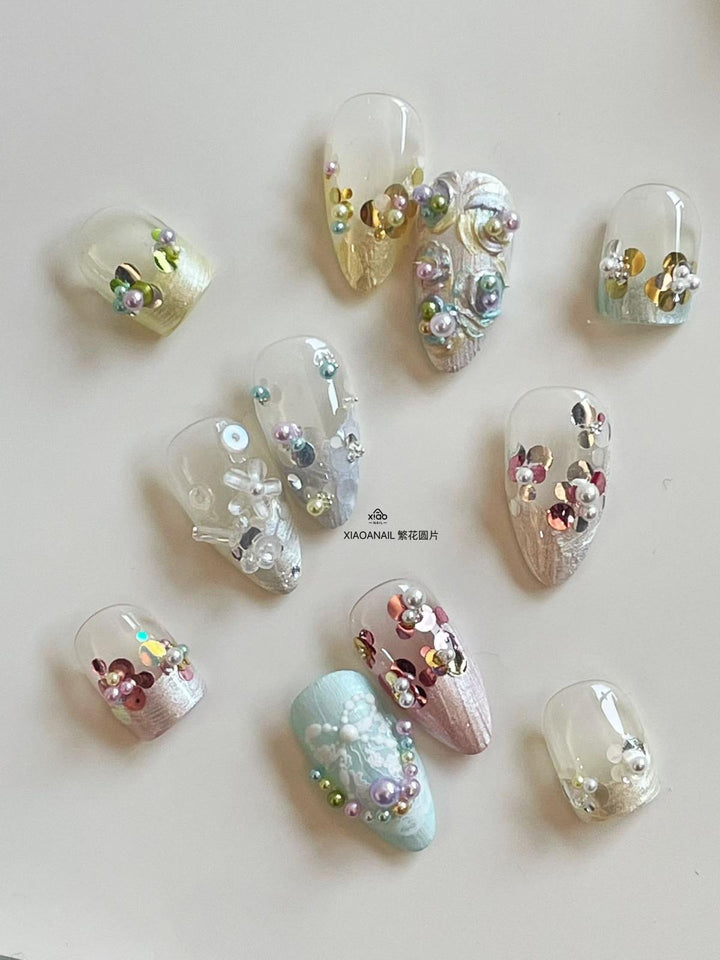 Xiao A - 12 Grid glitter set