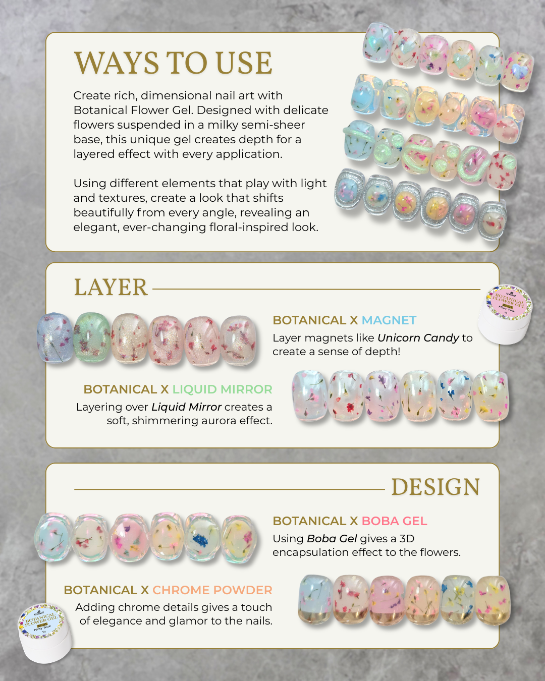 (Pre-Order) KOKOIST Botanical Flower Gel 6 Colours