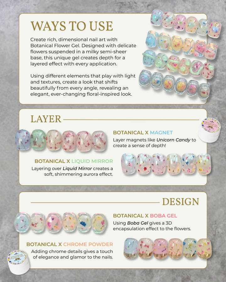 (Pre-Order) KOKOIST Botanical Flower Gel 6 Colours