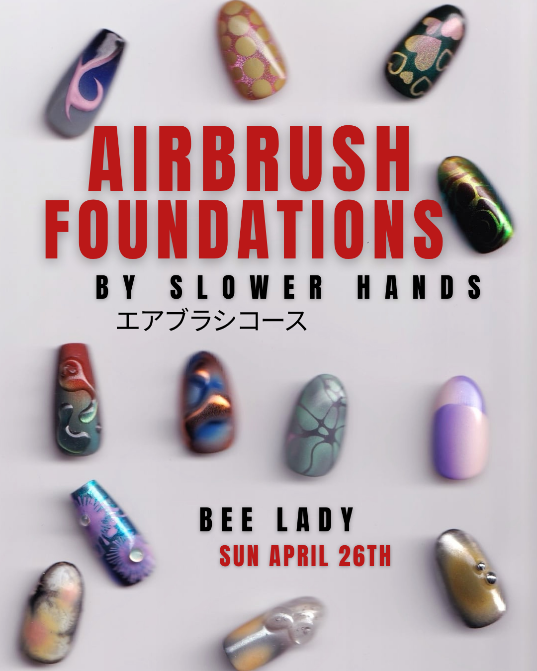 AIRBRUSH FOUNDATIONS BY SLOWER HANDS - Sunday 26th April 2026 | 11:30–4:00 PM