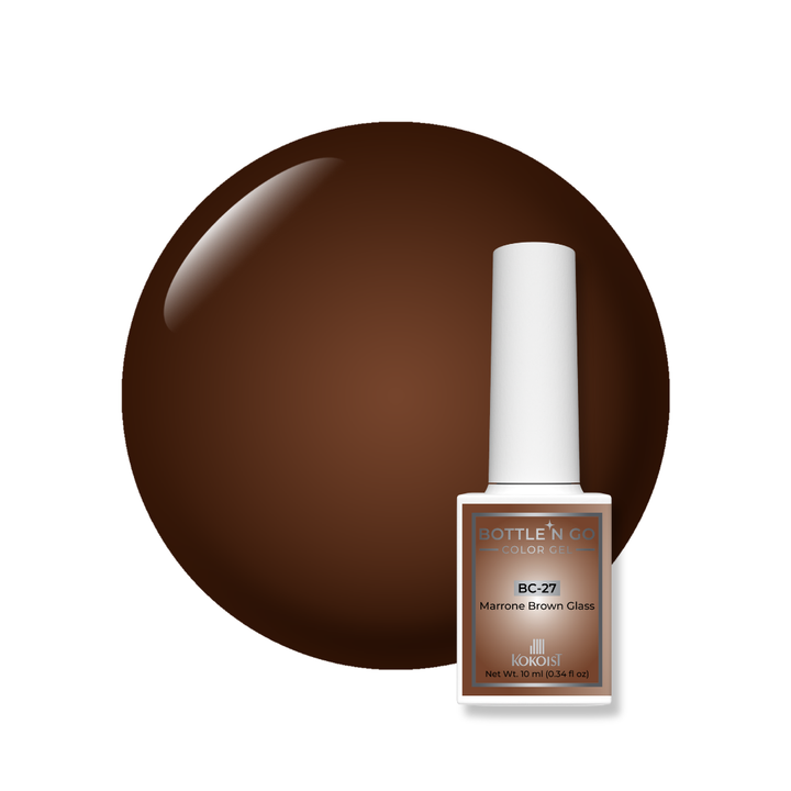 KOKOIST Bottle 'N Go Colour Gel BC-27 Marrone Brown Glass