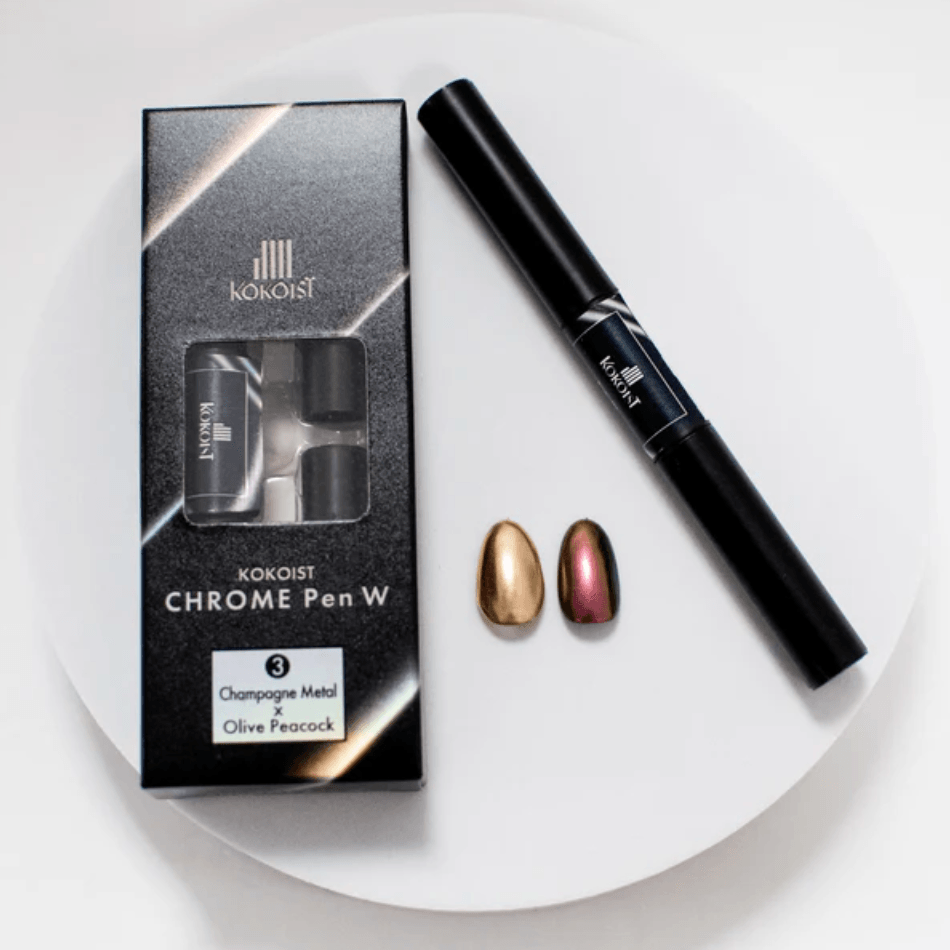 (Pre-Order) KOKOIST - Chrome Pen W (2 colors in 1 pen) - Bee Lady Nails & Goods