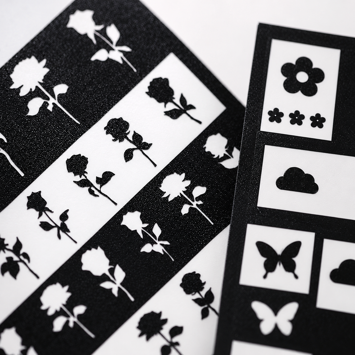Tensor Nail Sticker -Airbrush Stencil Sticker ( 7 Types)