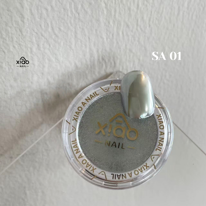 Xiao A - Smoke Veil Chrome Powder Set (4 Smoky Luxe Shades)